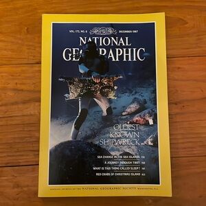 NWOT Collectible Vintage National Geographic December 1987 Volume 172 No. 6